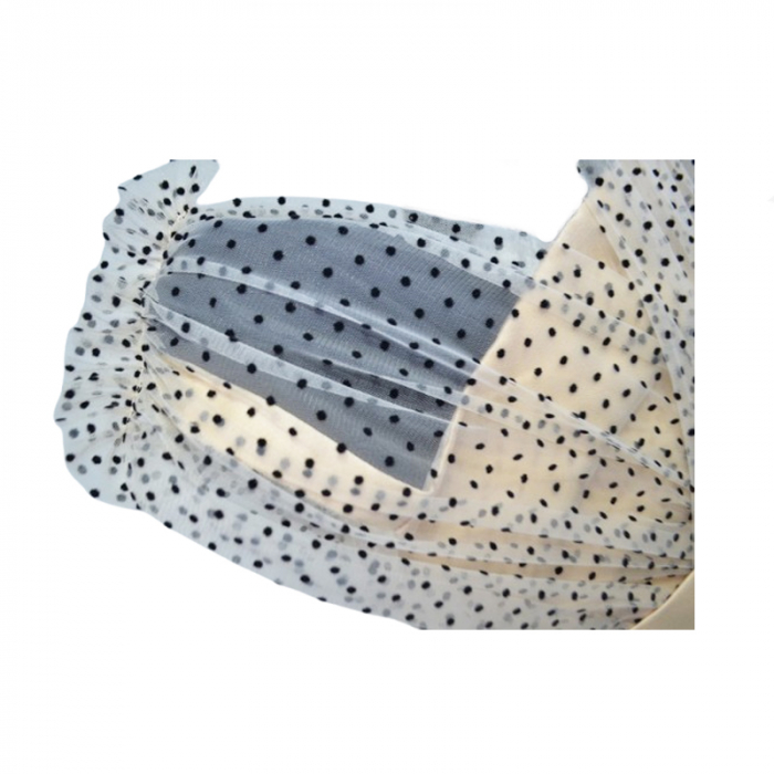 Rochie eleganta fara maneci pentru fete Mini Junior DR160-Y4F21, Bej [2]