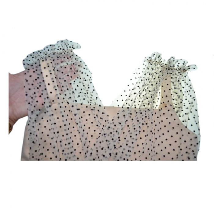 Rochie eleganta fara maneci pentru fete Mini Junior DR160-Y4F21, Bej [7]