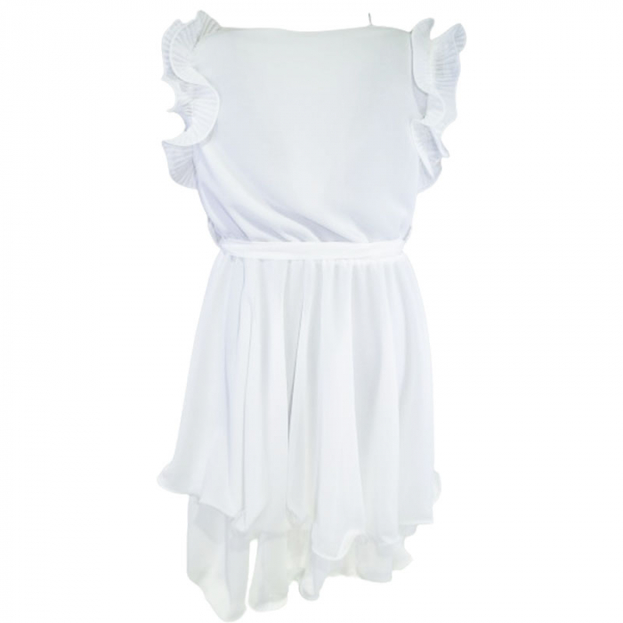 Rochie eleganta fara maneci pentru fete Mini Junior R290524-16, Alb [2]