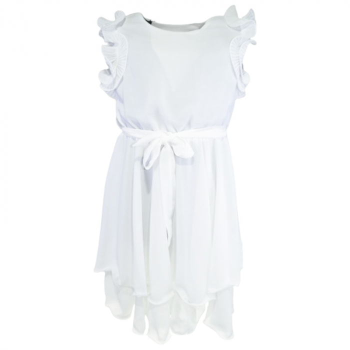 Rochie eleganta fara maneci pentru fete Mini Junior R290524-16, Alb [1]