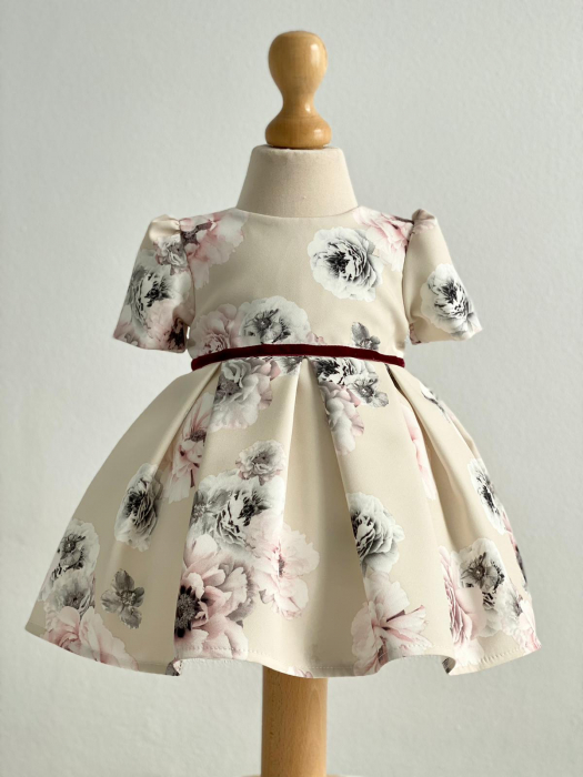 Rochita eleganta pentru fete Colibri 1363-62, Crem [7]