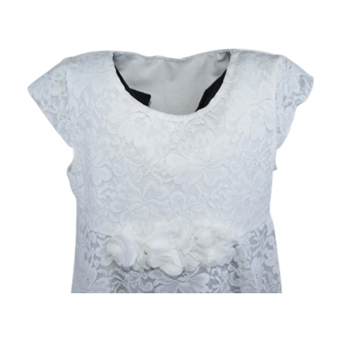 Rochie eleganta pentru fete, Lucky, LK3751, Alb [2]