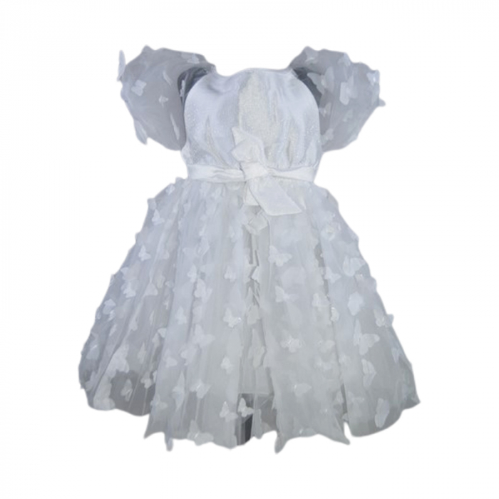 Rochie eleganta pentru fete, Lucky, LK709, Alb [2]