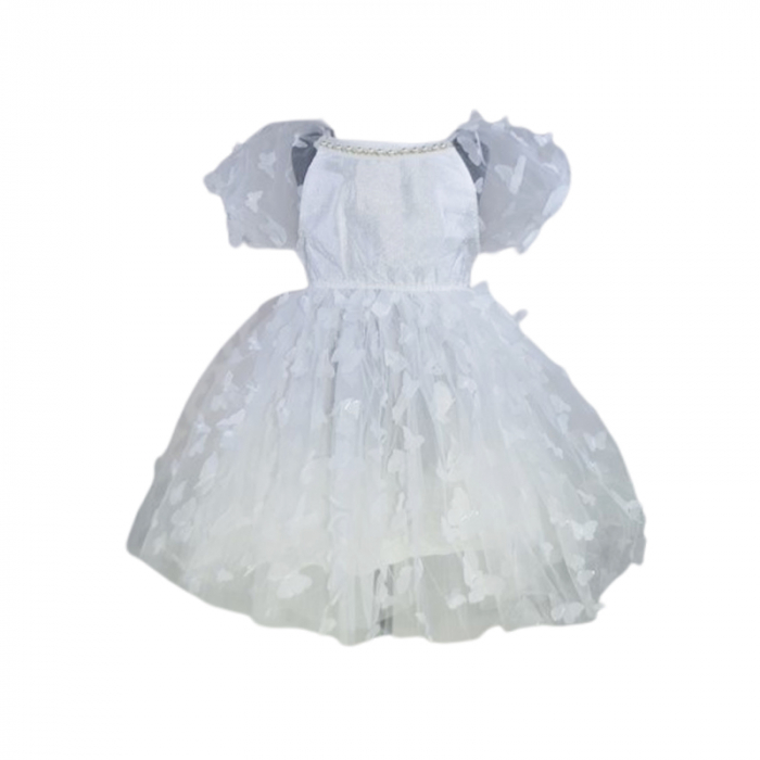 Rochie eleganta pentru fete, Lucky, LK709, Alb [1]