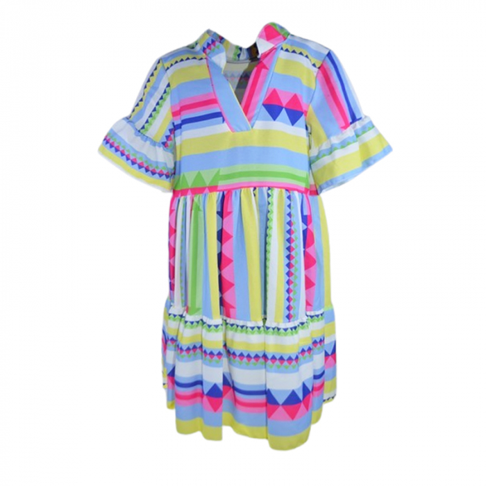 Rochie casual pentru fete, Lucky LK6352, Multicolor [1]