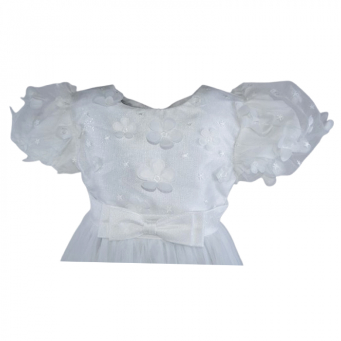 Rochie eleganta pentru fete, Lucky, LK709F, Alb [2]