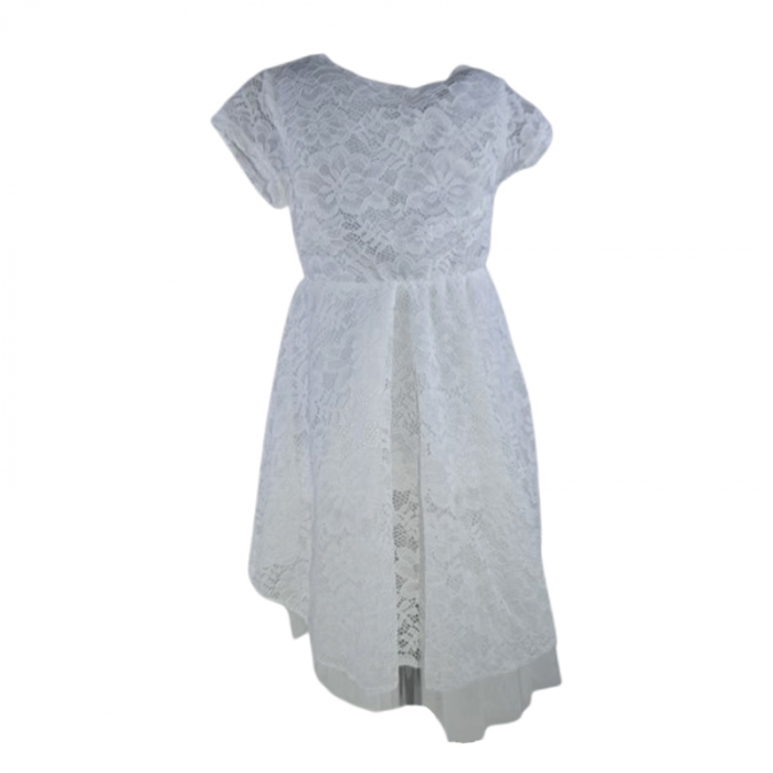 Rochie eleganta pentru fete, Lucky LK720A, Alb [3]