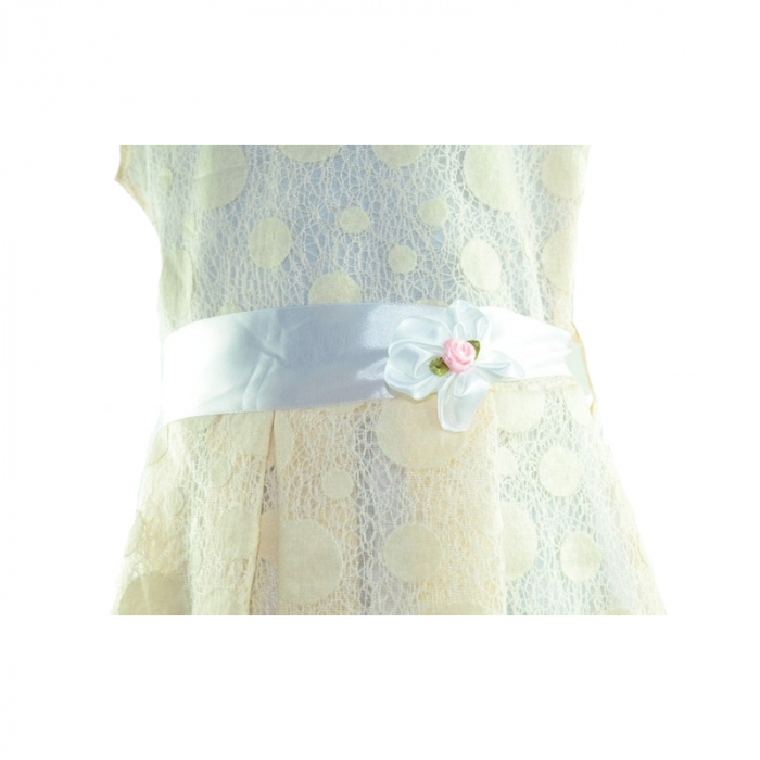 Rochita eleganta pentru fete Mewa MW1C-128, Crem [2]