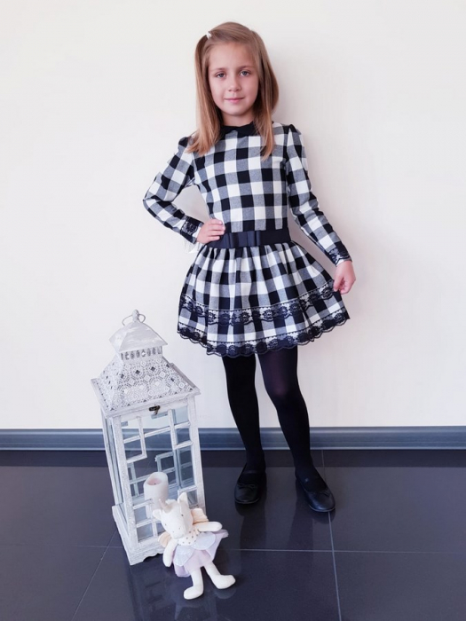 Rochita eleganta pentru fete Mini Junior ANBJ1N-98, Multicolor [3]