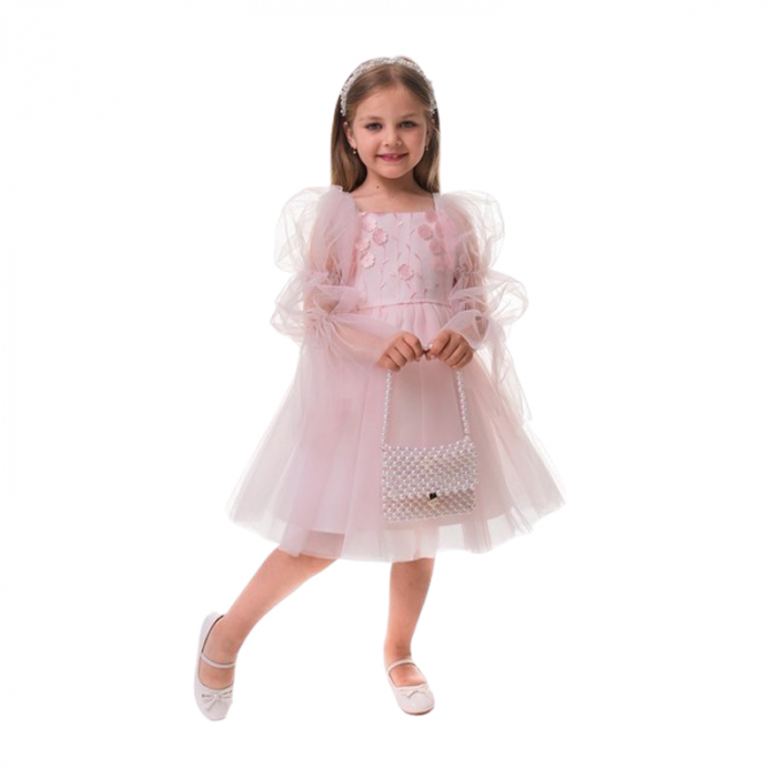Rochie elegantă pentru fete, Suzie, DR059-Y3F21, Roz [1]