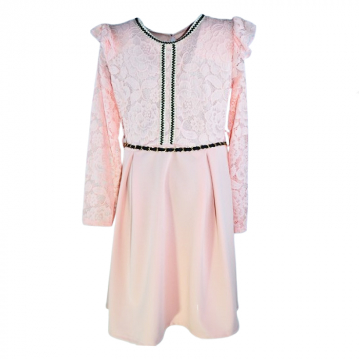 Rochie eleganta pentru fete Mini Junior RCH-ELMJ2, Roz [1]