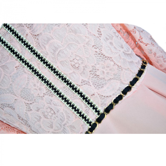 Rochie eleganta pentru fete Mini Junior RCH-ELMJ2, Roz [3]