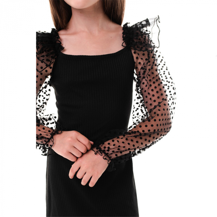 Rochie eleganta pentru fete Mini Junior RCHMJ-01, Negru [3]