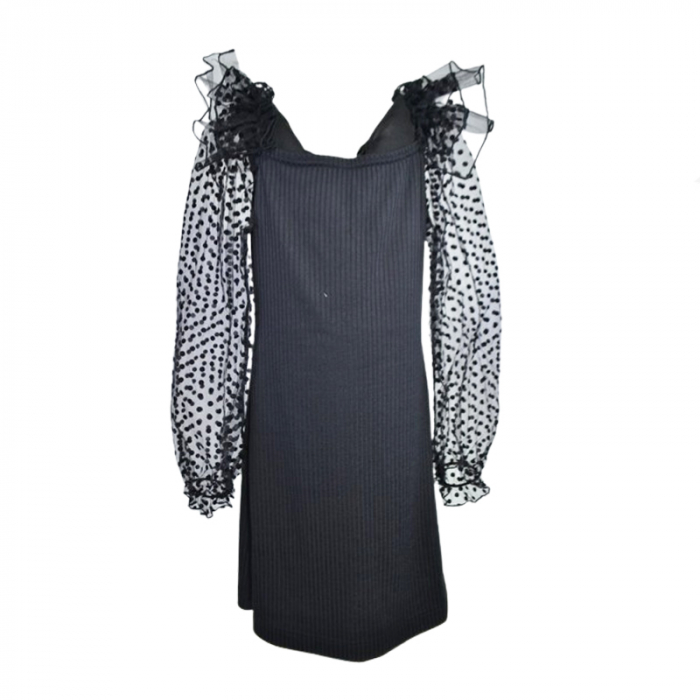 Rochie eleganta pentru fete Mini Junior RCHMJ-01, Negru [4]