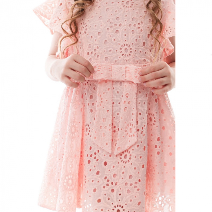 Rochie eleganta pentru fete Mini Junior RCHMJ-02, Roz [3]