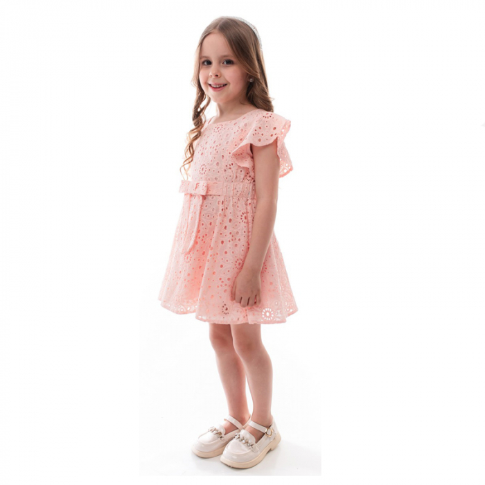 Rochie eleganta pentru fete Mini Junior RCHMJ-02, Roz [1]