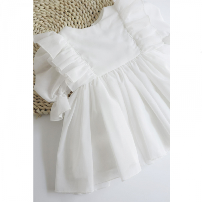 Rochie eleganta pentru fete Mini Junior RCHMJ-1, Alb [7]