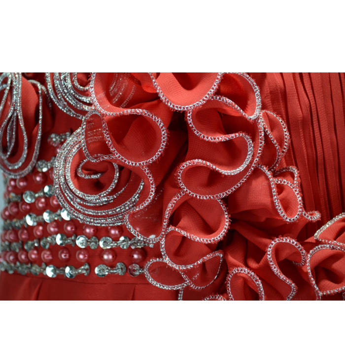 Rochita eleganta pentru fete Mini Junior REGO4-152-cm, Rosu [4]