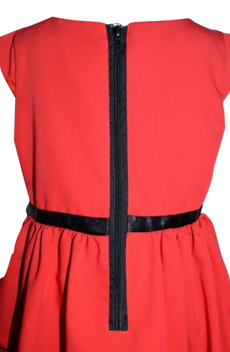 Rochita eleganta pentru fete Moda MDA1-RO-116, Rosu [3]