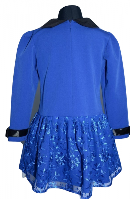 Rochita eleganta pentru fete Moda MDA2-AL-128, Albastru [5]