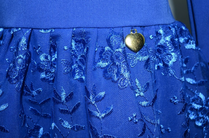 Rochita eleganta pentru fete Moda MDA2-AL-128, Albastru [4]