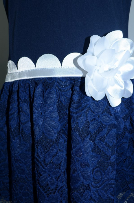 Rochita eleganta pentru fete Moda MDA3-B-116, Bleumarin [4]