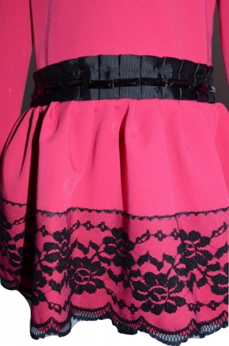 Rochita eleganta pentru fete Moda MDA6-R-98, Roz [2]