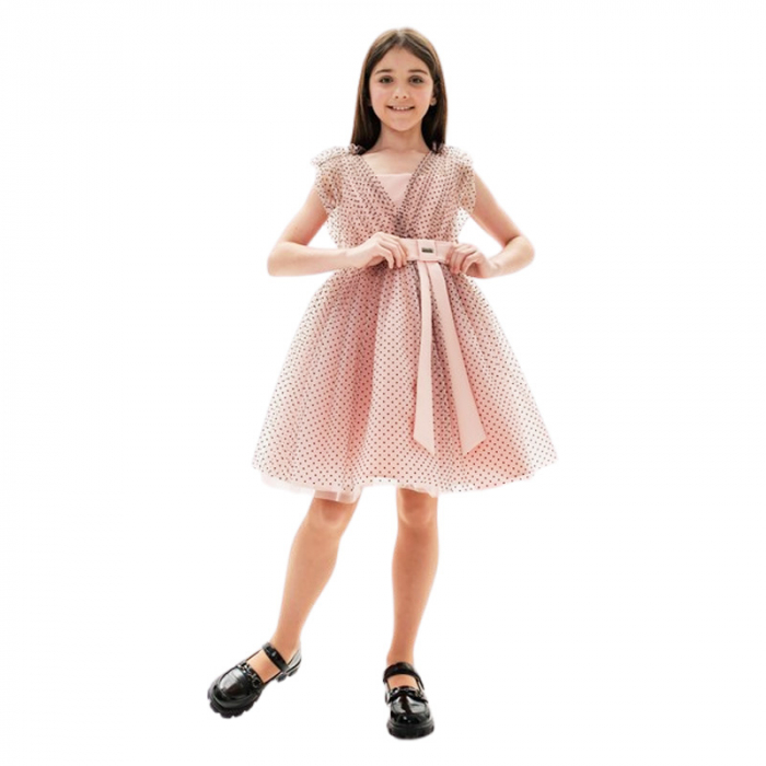 Rochie elegantă pentru fete, Suzie, DR160-Y4F21, Roz [1]