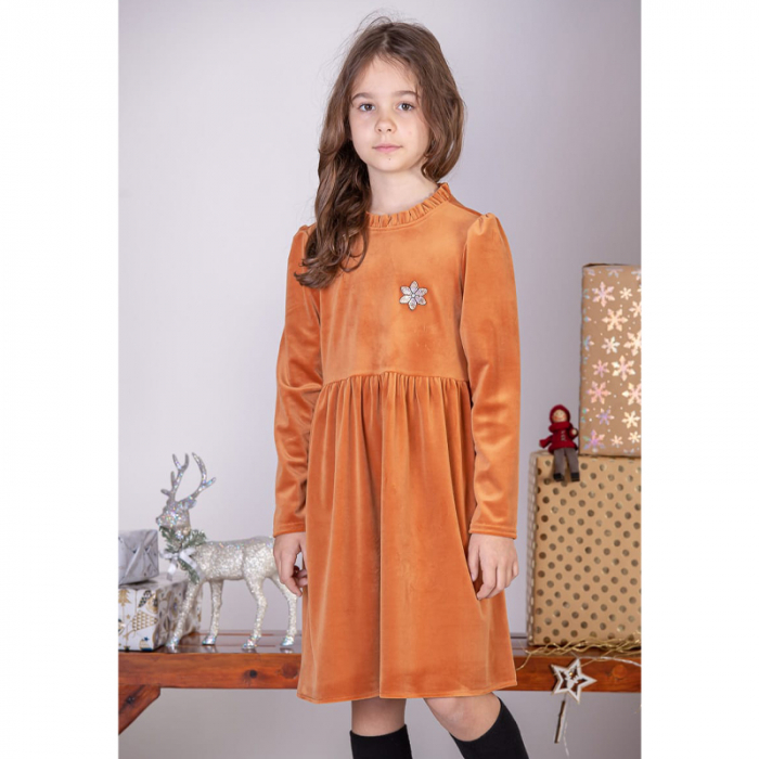 Rochie eleganta pentru fete Tylkomet TLY-2, Portocaliu [5]