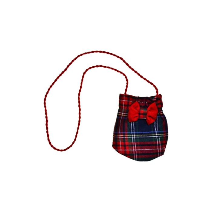 Set 2 piese format din rochie in carouri si gentuta pentru fete Baby Rose, 4616-4652, Rosu [6]