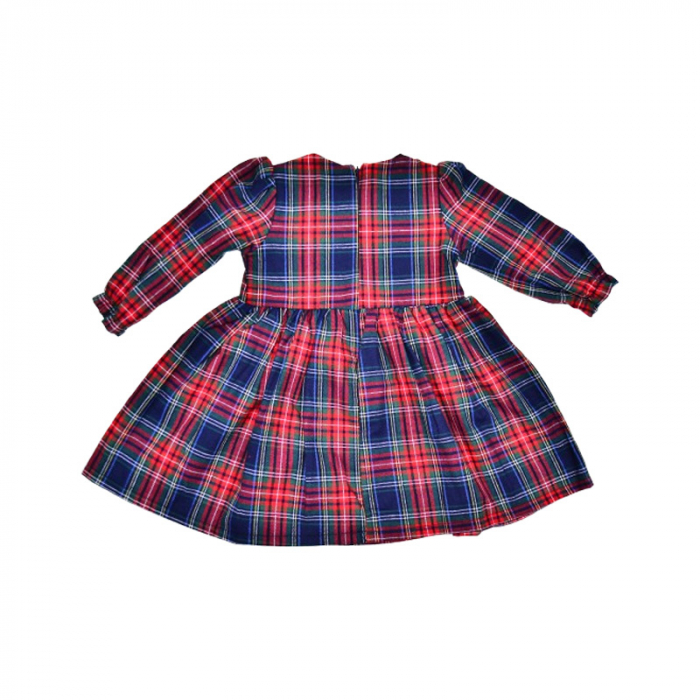 Set 2 piese format din rochie in carouri si gentuta pentru fete Baby Rose, 4616-4652, Rosu [2]