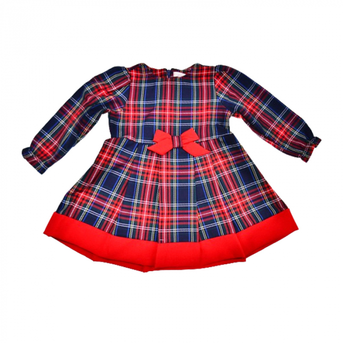 Rochie in carouri pentru fete Baby Rose, 4616, Rosu [1]