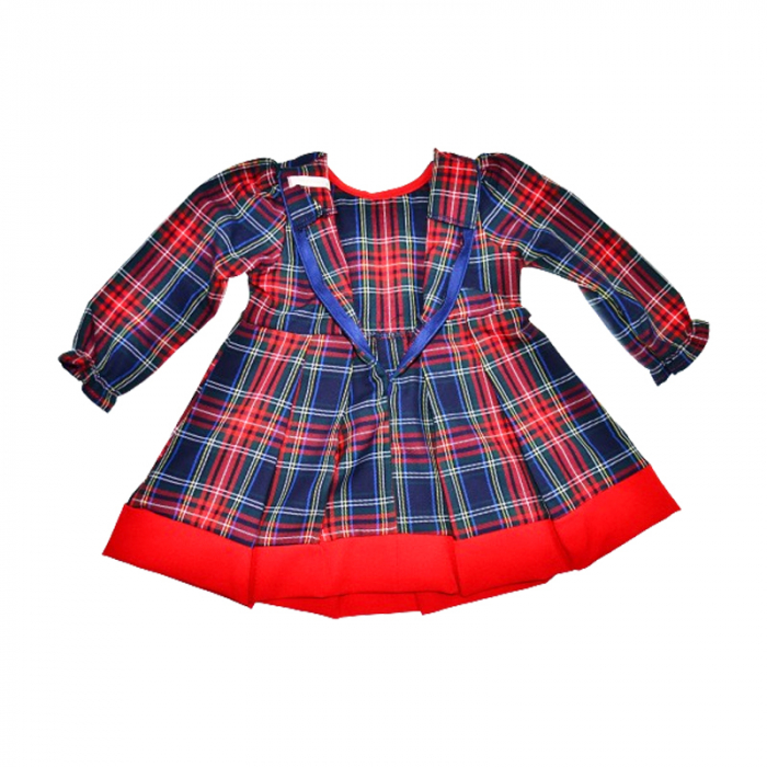 Rochie in carouri pentru fete Baby Rose, 4616, Rosu [2]