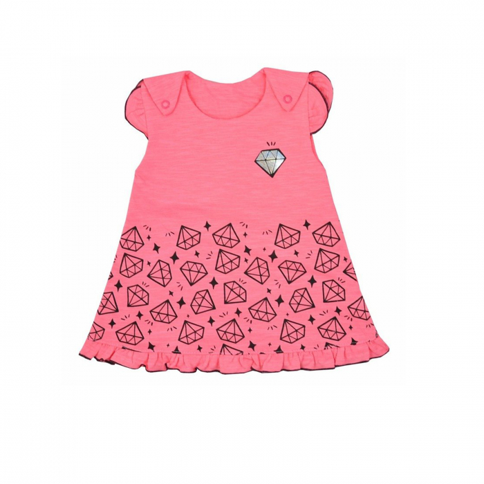 Rochita pentru fete Koala Diamencik 4049C_80 cm, Coral [1]