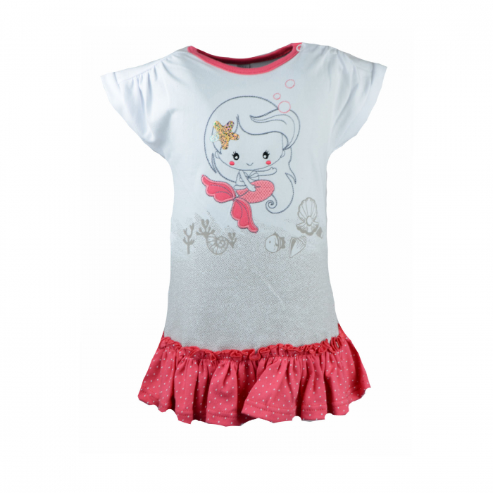 Rochita pentru fete Koala Syrenka 06-261A_80 cm, Alb [1]