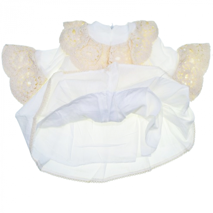 Rochie pentru fete Mini Junior COMP-3948, Alb [4]
