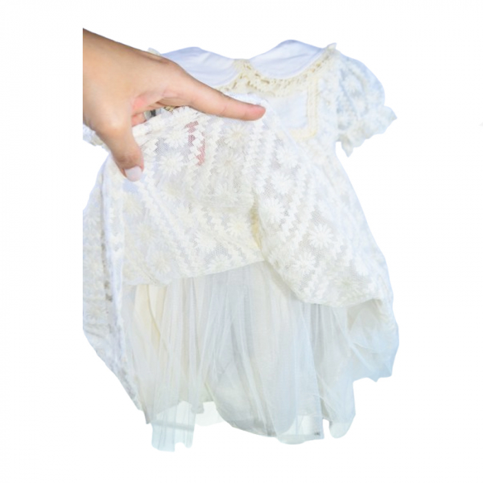 Rochie pentru fete Mini Junior RCH-MJ5, Crem [6]
