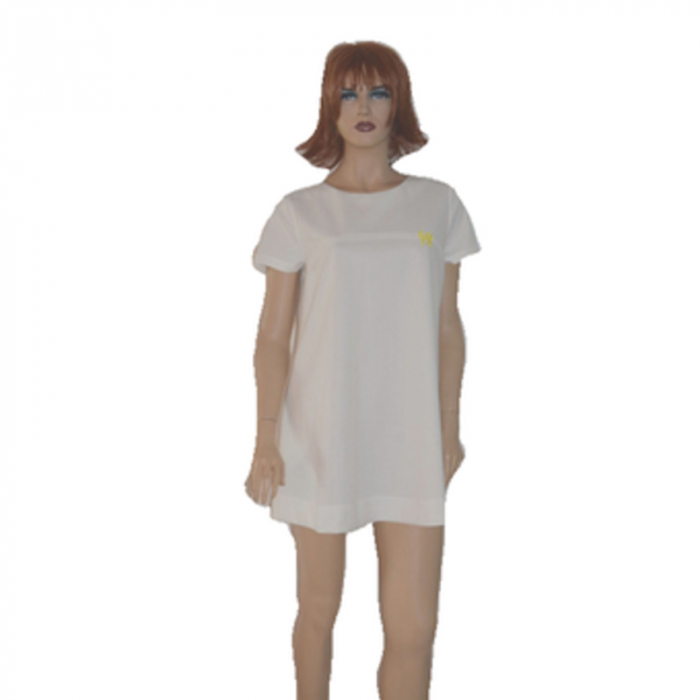 Rochie pentru gravide Mini Junior DDE1A, Alb [4]