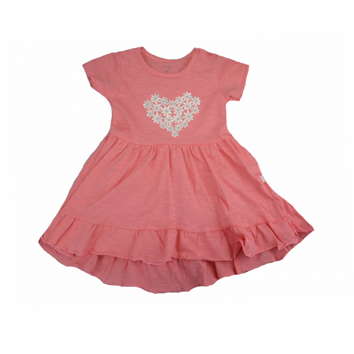 Rochita de vara pentru fete Koala Marcelinka 08-583C_80 cm, Coral [1]
