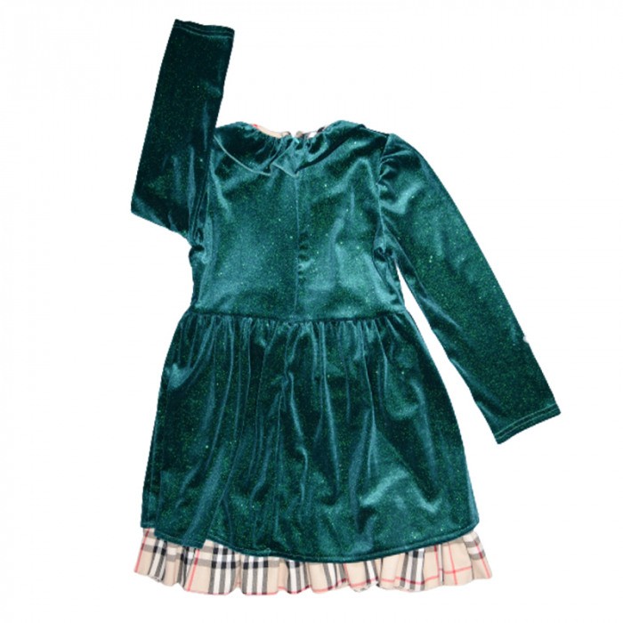 Rochie eleganta cu maneca lunga pentru fete Tylkomet RM7455, Verde [2]