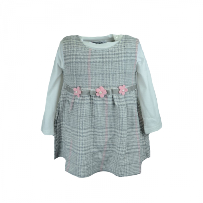 Rochita eleganta pentru fete Happy House HH221-92-cm, Gri [16]