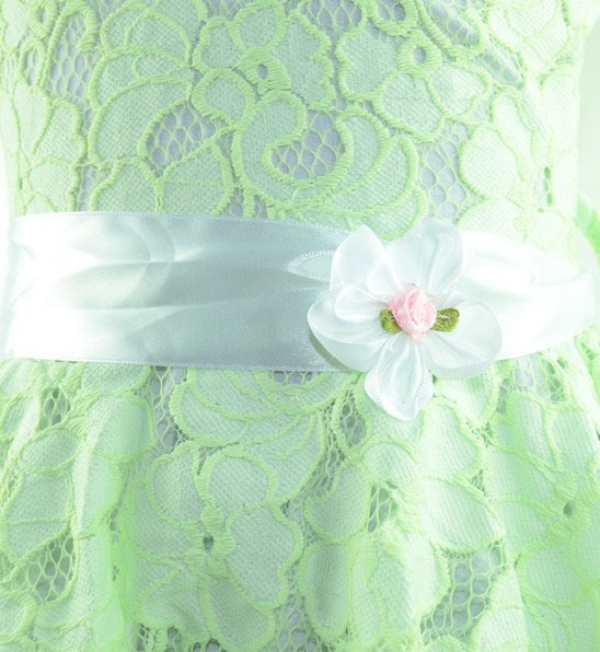 Rochita eleganta pentru fete Mini Junior MWA017-104, Verde [2]