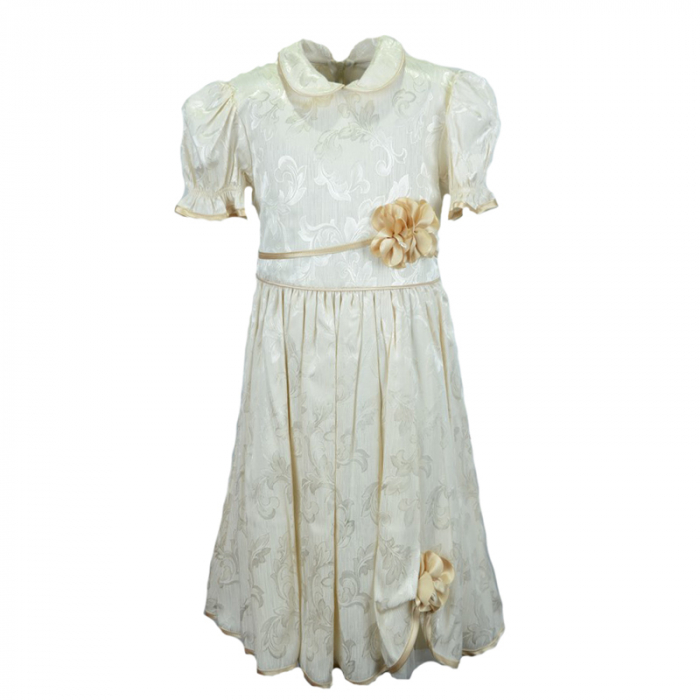 Rochita eleganta pentru fete Mini Junior RC51-110-cm, Crem [4]