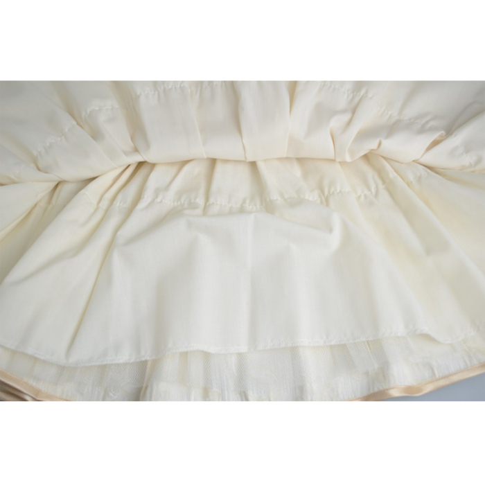 Rochita eleganta pentru fete Mini Junior RC51-110-cm, Crem [6]