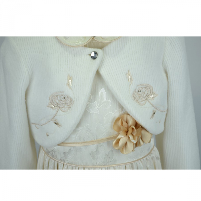 Rochita eleganta pentru fete Mini Junior RC51-110-cm, Crem [5]