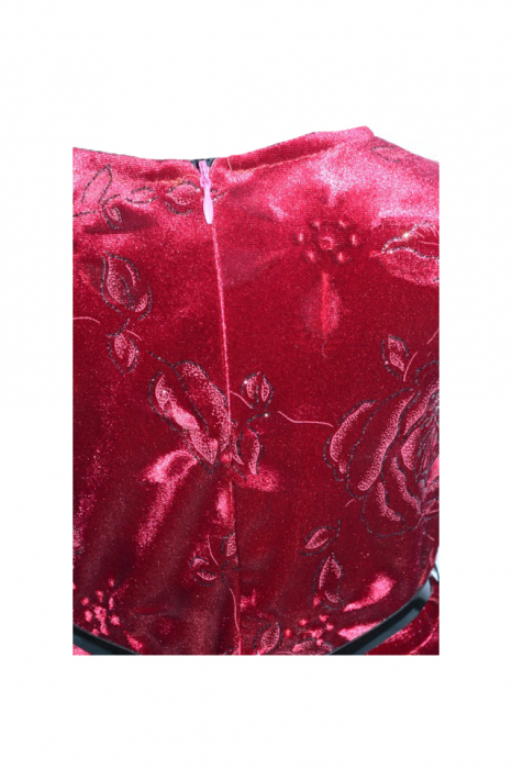 Rochita eleganta pentru fete Mini Junior RF-1-104, Visiniu [4]