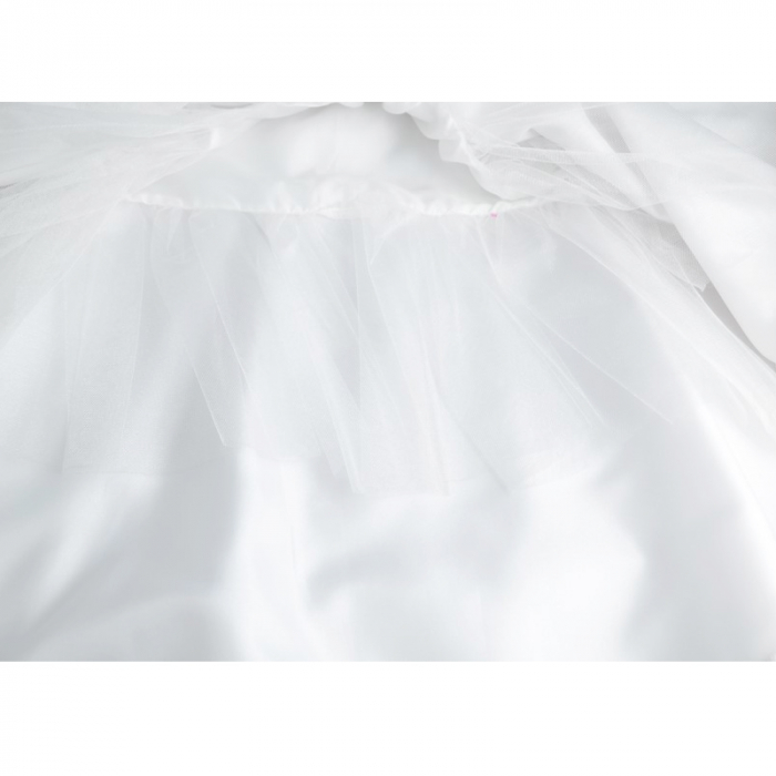 Rochita eleganta pentru fete Mini Junior RM-21-158-cm, Alb [4]