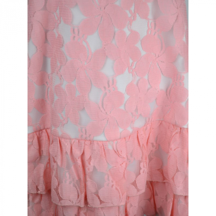 Rochita eleganta pentru fete Mini Junior RM-3-128-cm, Roz [3]