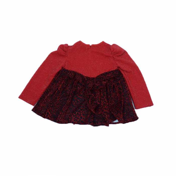 Rochita eleganta pentru fete Mini Junior SN-68-110-cm, Rosu [3]