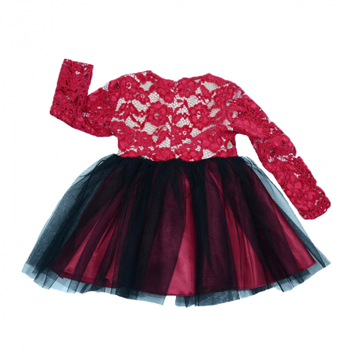 Rochita eleganta pentru fete Umbo SN-30-110-cm, Multicolor [3]